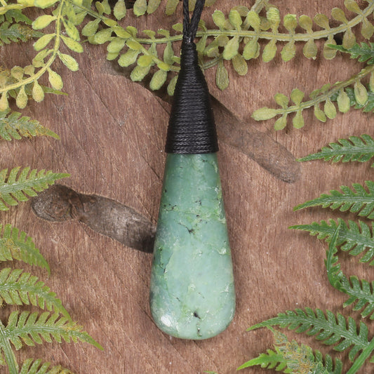 Kawakawa Pounamu Roimata Pendant - NZ Greenstone