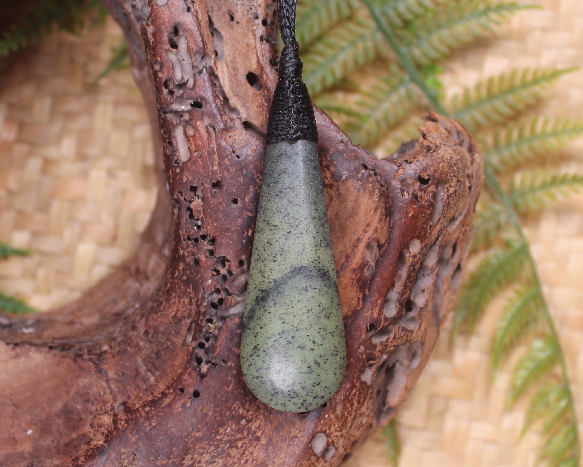 Roimata or Teardrop carved from NZ Serpentine