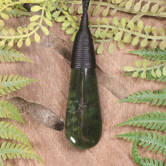Rimu Pounamu Roimata Pendant - NZ Greenstone
