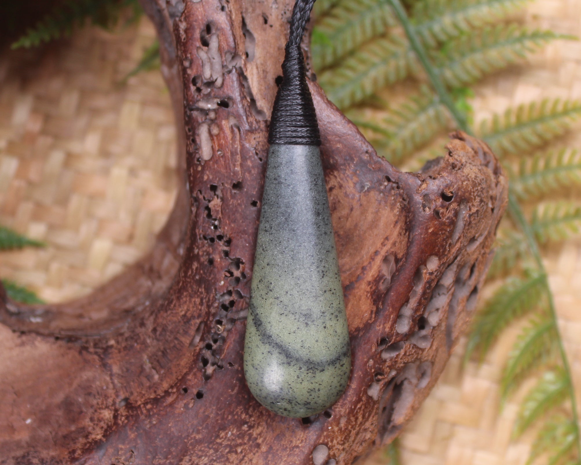 Roimata or Teardrop carved from NZ Serpentine