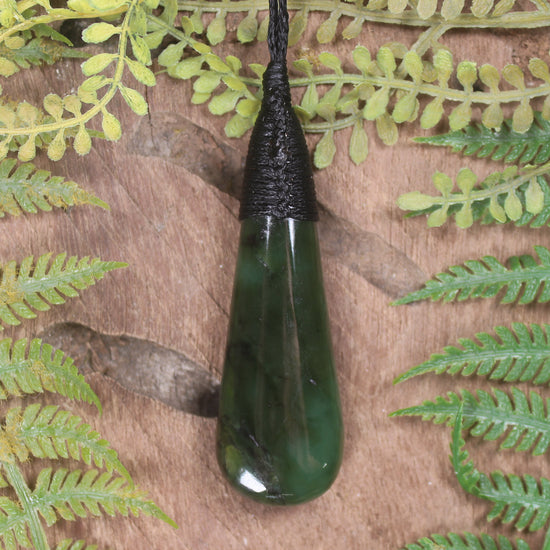 Rimu Pounamu Roimata Pendant - NZ Greenstone