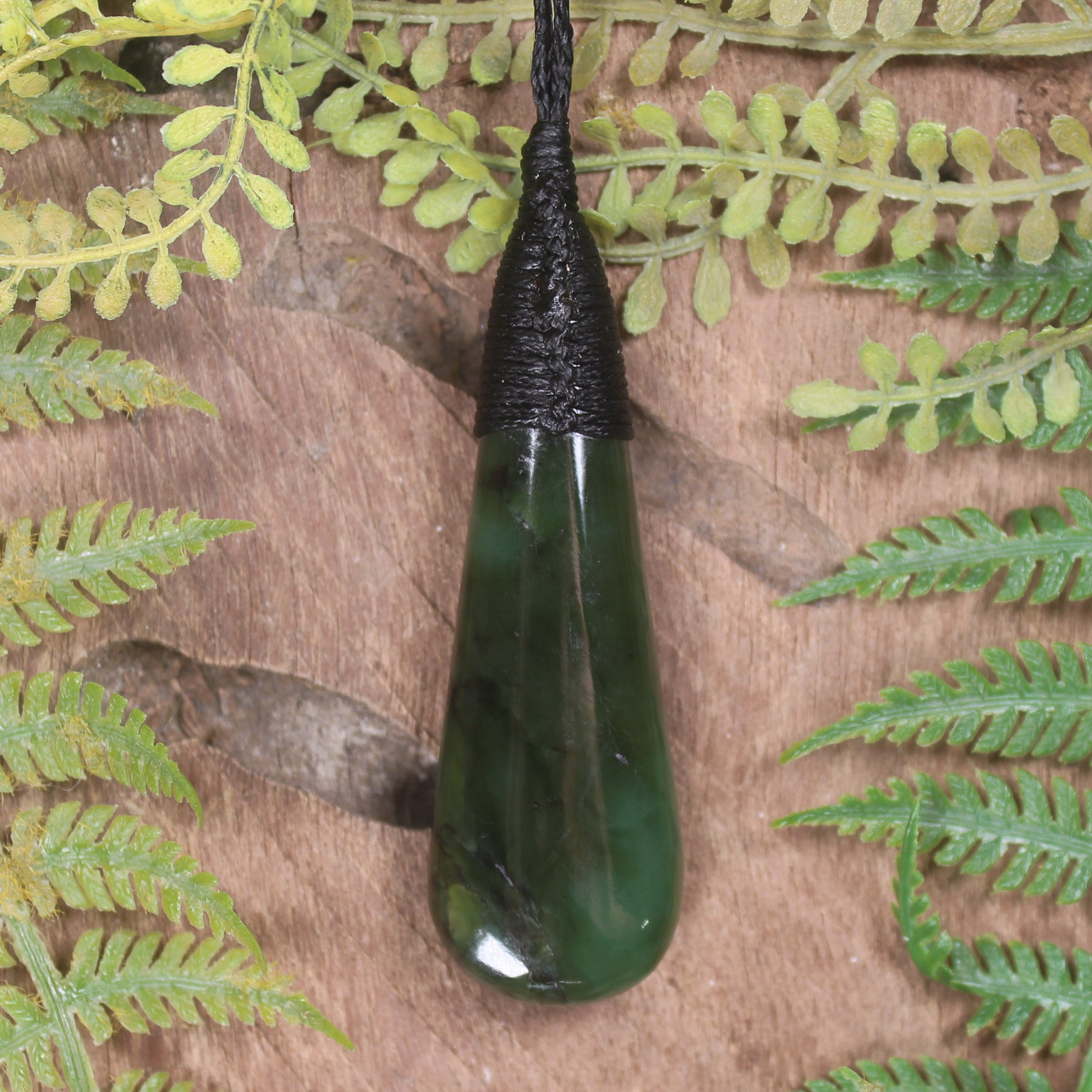 Rimu Pounamu Roimata Pendant - NZ Greenstone