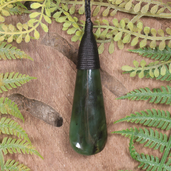 Rimu Pounamu Roimata Pendant - NZ Greenstone