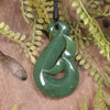Whale Tail carved from Hapopo Pounamu - NZ Greenstone