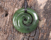 Koru carved from Hapopo Pounamu - NZ Greenstone