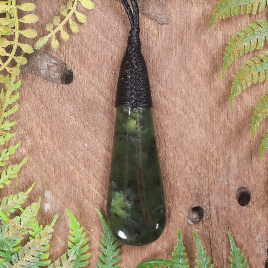 Rimu Pounamu Roimata Pendant - NZ Greenstone