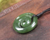 Koru carved from Hapopo Pounamu - NZ Greenstone