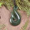 Whale Tail carved from Hapopo Pounamu - NZ Greenstone