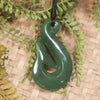 Whale Tail carved from Hapopo Pounamu - NZ Greenstone