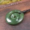 Koru carved from Hapopo Pounamu - NZ Greenstone