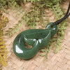 Whale Tail carved from Hapopo Pounamu - NZ Greenstone