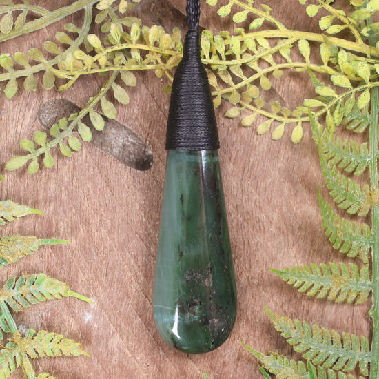 Hapopo Pounamu Roimata Pendant - NZ Greenstone