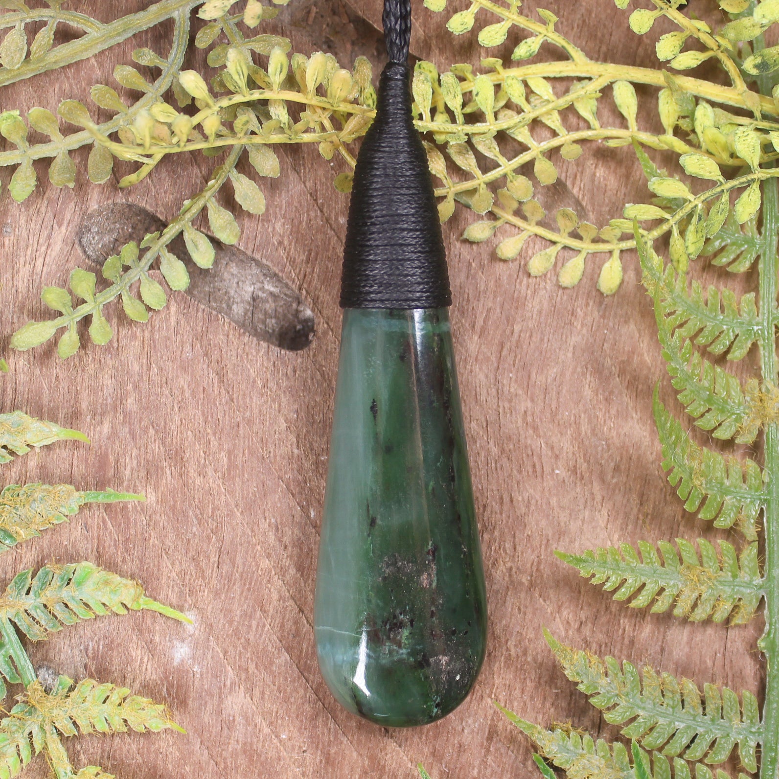 Hapopo Pounamu Roimata Pendant - NZ Greenstone