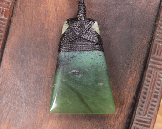 Toki or Adze Pendant carved from Tangiwai Pounamu - NZ Greenstone