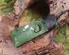 Toki or Adze with Koru carved from Hapopo Pounamu - NZ Greenstone