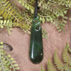 Roimata with Twist carved from Kawakawa Pounamu - NZ Greenstone