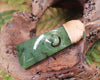 Toki or Adze with Koru carved from Hapopo Pounamu - NZ Greenstone