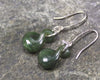 Twist Earrings carved from Kawakawa Pounamu - NZ Greenstone