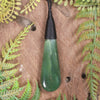 Roimata or Teardop carved from Hapopo Pounamu - NZ Greenstone