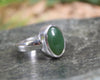 Sterling Silver Hapopo Pounamu Ring - NZ Greenstone