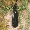 Roimata with Twist carved from Kawakawa Pounamu - NZ Greenstone