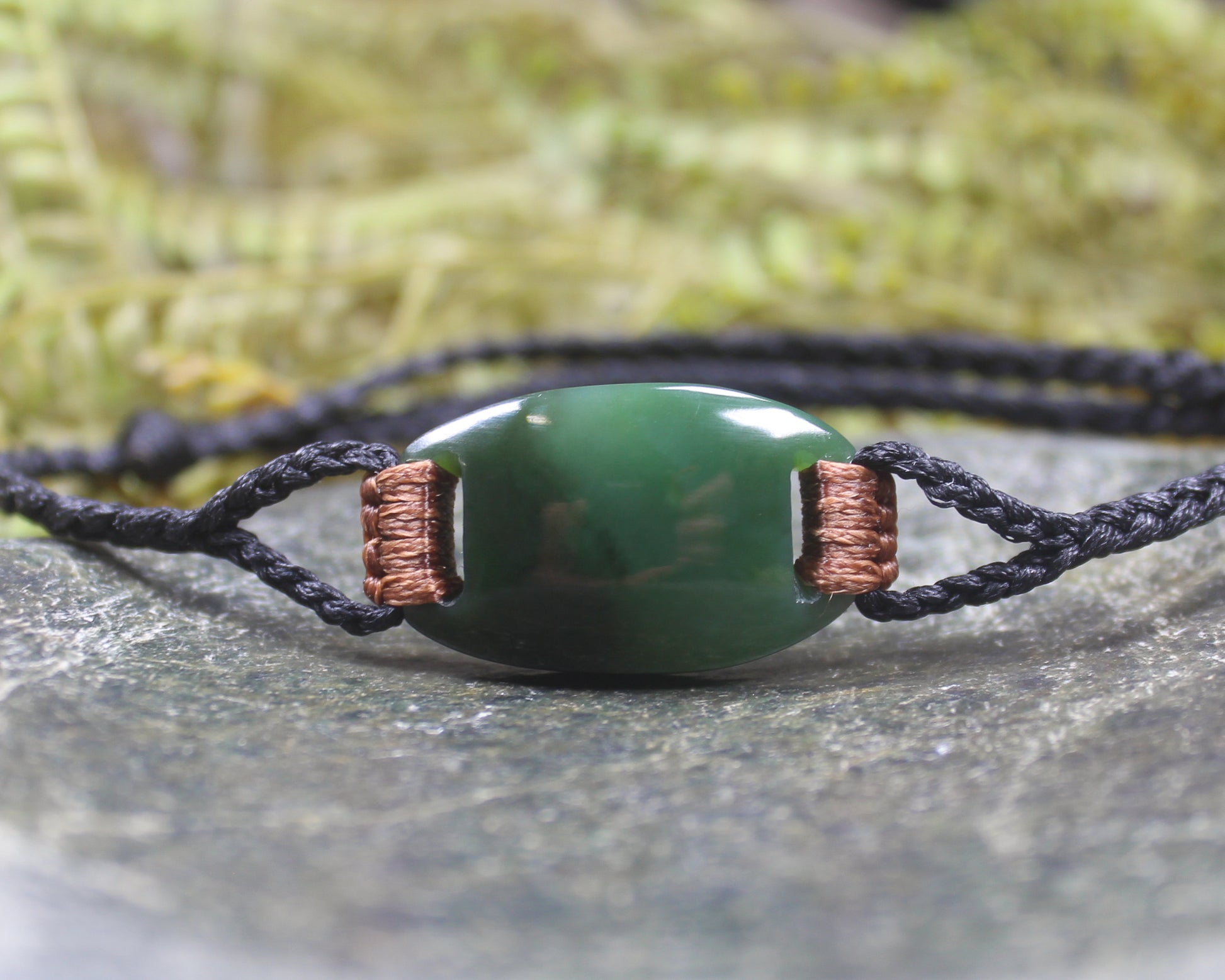 Kawakawa Pounamu cord bracelet