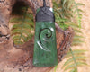 Toki or Adze with Koru carved from Hapopo Pounamu - NZ Greenstone