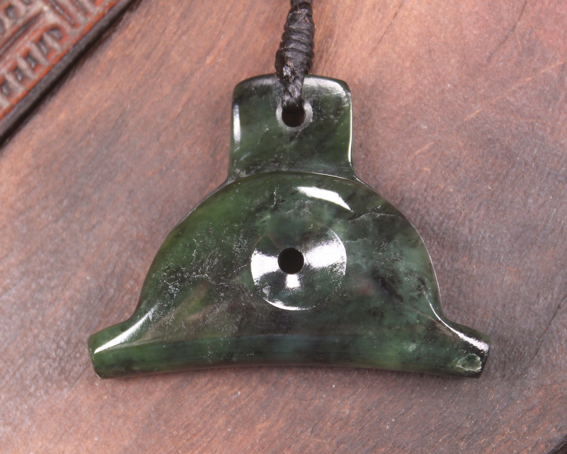 Rimu pounamu dog whistle
