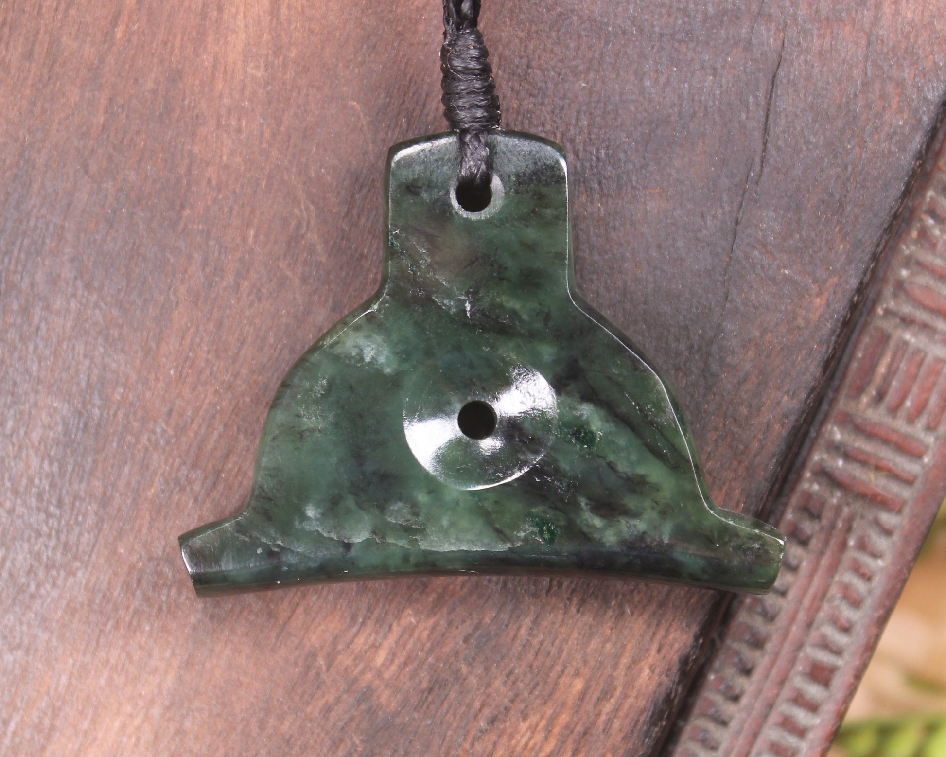 Rimu pounamu dog whistle