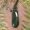 Roimata with Twist carved from Kawakawa Pounamu - NZ Greenstone