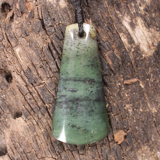 Toki or Adze Pendant carved from Tangiwai Pounamu - NZ Greenstone