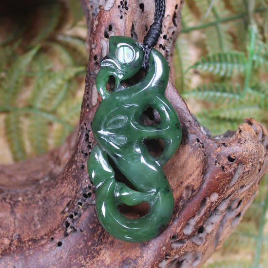 Manaia carved from Kawakawa Pounamu - NZ Greenstone
