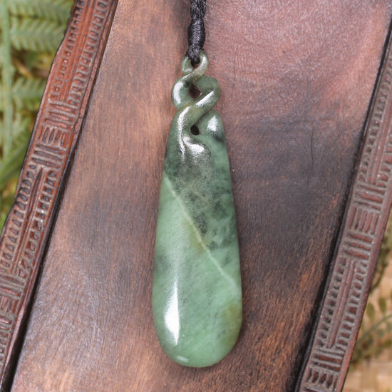 Hapopo Pounamu Roimata Pendant - NZ Greenstone