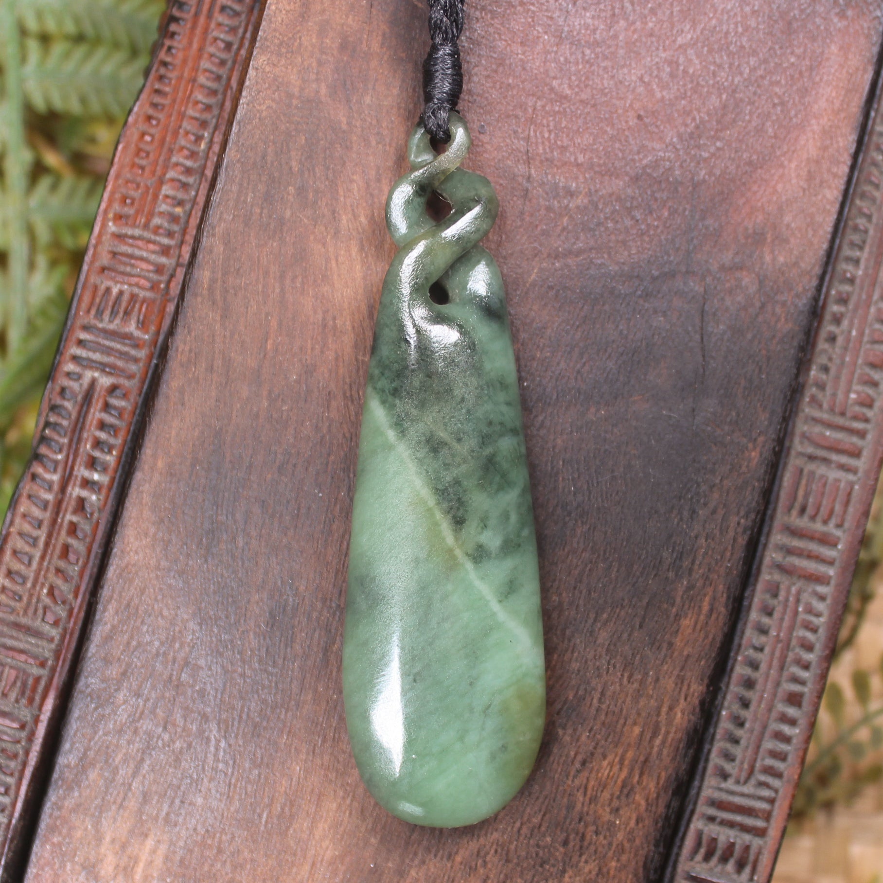 Hapopo Pounamu Roimata Pendant - NZ Greenstone