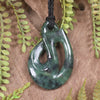 Twist carved from Inanga Pounamu - NZ Greenstone