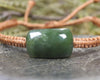 Adjustable cord bracelet with Hapopo Pounamu