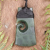 Hapopo Pounamu Toki with Koru