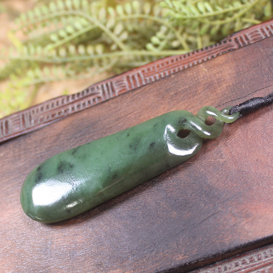 Hapopo Pounamu Roimata Pendant - NZ Greenstone
