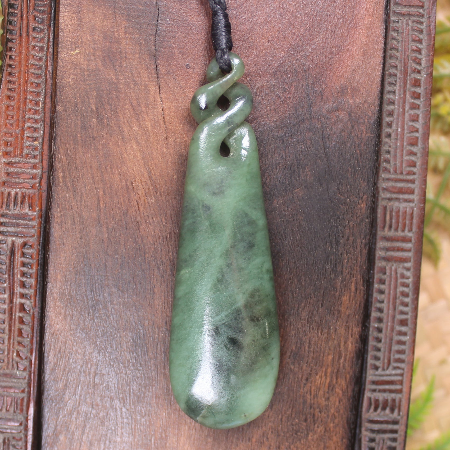 Hapopo Pounamu Roimata Pendant - NZ Greenstone