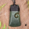 Hapopo Pounamu Toki with Koru