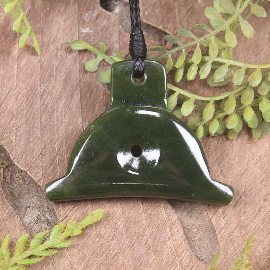 Dog Whistle carved from Kawakawa Pounamu - NZ Greenstone