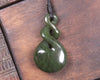 Twist carved from Kawakawa Pounamu - NZ Greenstone