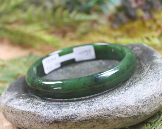 Bangle carved from Hapopo Pounamu - NZ Greenstone
