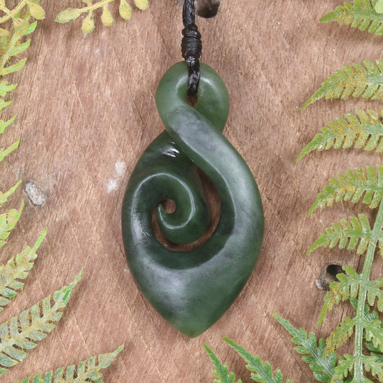 Hapopo Pounamu Twist- NZ Greenstone