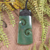 Hapopo Pounamu Toki with Koru - NZ Greenstone