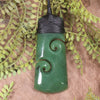 Hapopo Pounamu Toki with Koru - NZ Greenstone