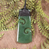 Hapopo Pounamu Toki with Koru - NZ Greenstone