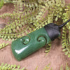 Hapopo Pounamu Toki with Koru - NZ Greenstone