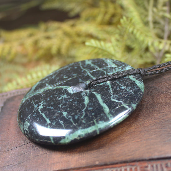 Porowhita carved from NZ Serpentine