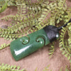 Hapopo Pounamu Toki with Koru - NZ Greenstone